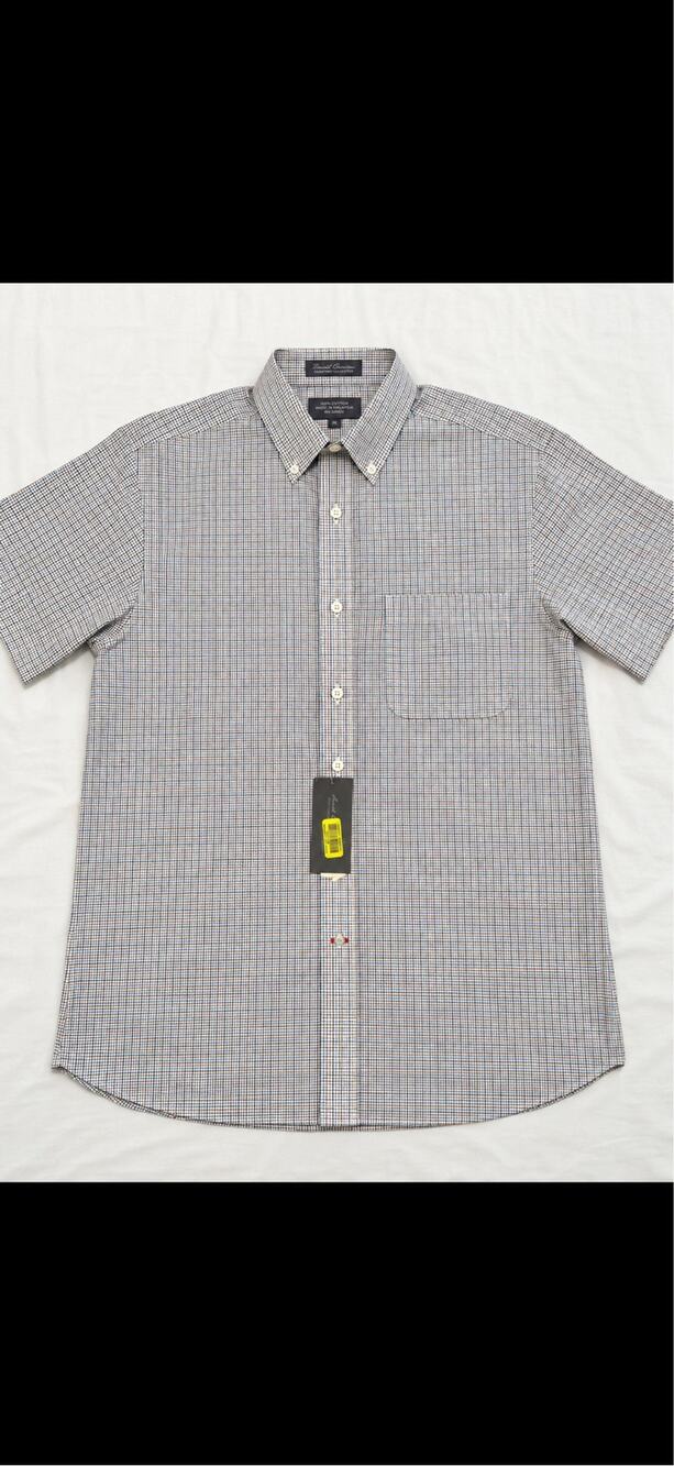Daniel Cremieux Signature Collection Shirt Men’s M NWT Check Short Sleeve Cotton
